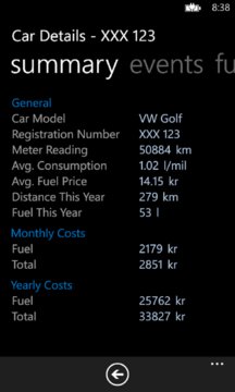 Track Data Screenshot Image