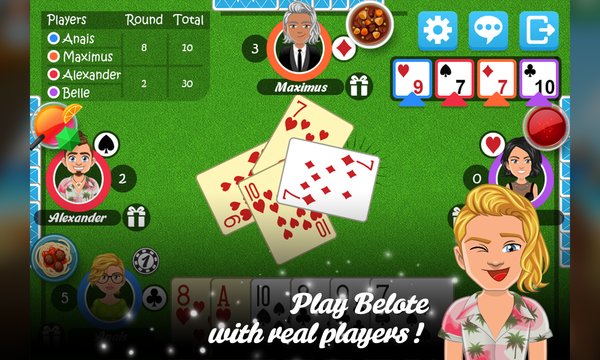 Multiplayer Belote & Coinche App Screenshot 1