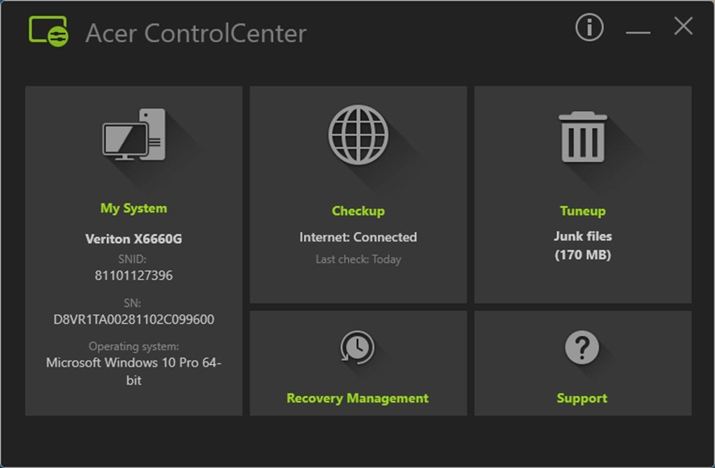 Control Center S Screenshot Image #2
