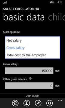 Salary Calculator HU Screenshot Image