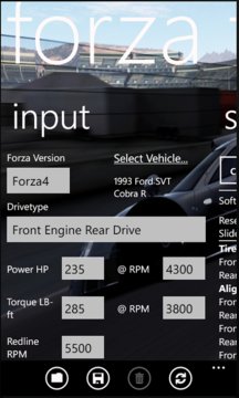 Forza Tune Calculator Screenshot Image