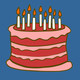 Birthday Stats Icon Image