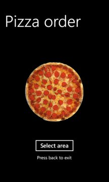 Pizza Order Screenshot Image