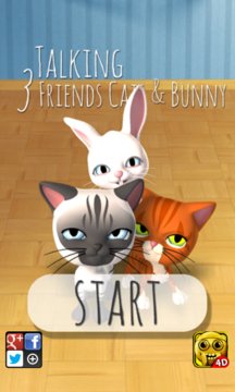 Talking 3 Friends Cats and Bunny Screenshot Image