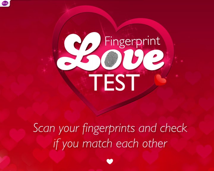 Fingerprint Love Test Scanner Image
