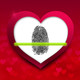 Fingerprint Love Test Scanner Icon Image