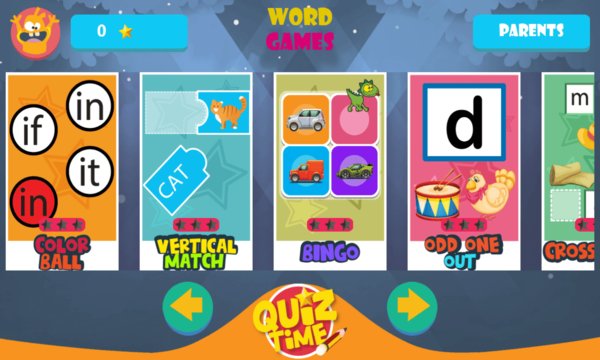 Kids Learning Word Games Screenshot Image