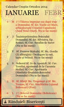 Calendar Crestin Ortodox Screenshot Image