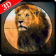 Real Lion Hunting Icon Image