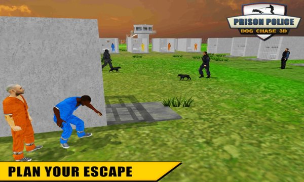 Prison Police Dog Chase Screenshot Image