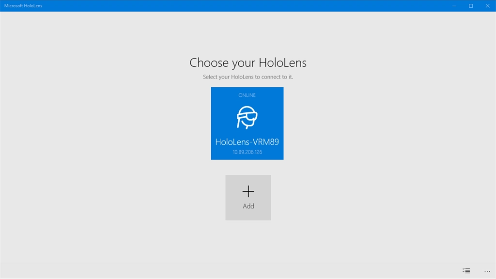 Microsoft HoloLens Screenshot Image