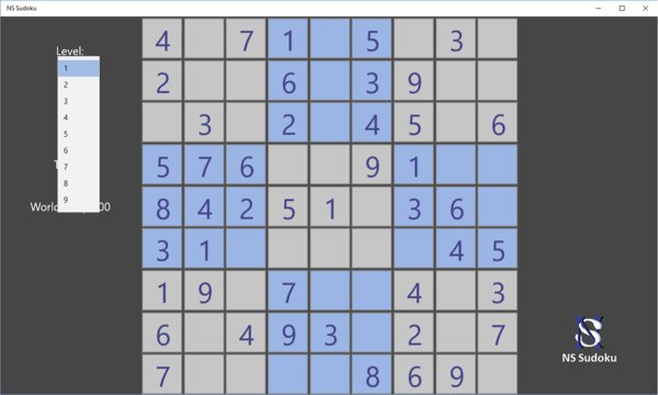 NS Sudoku Screenshot Image