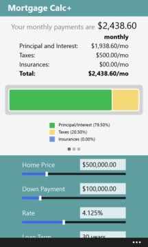 Mortgage Calc+ Screenshot Image