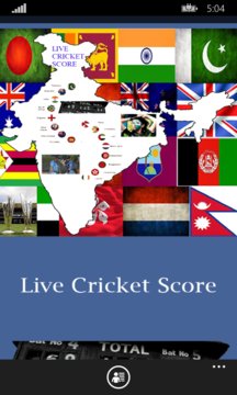 Live Cricket Score Screenshot Image