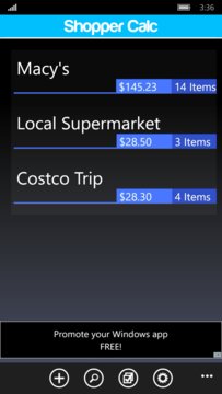 Shopper Calc Screenshot Image