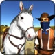 Cowboy Horse Riding Simulation Icon Image
