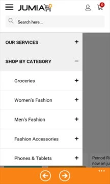 JUMIA Shopping Screenshot Image