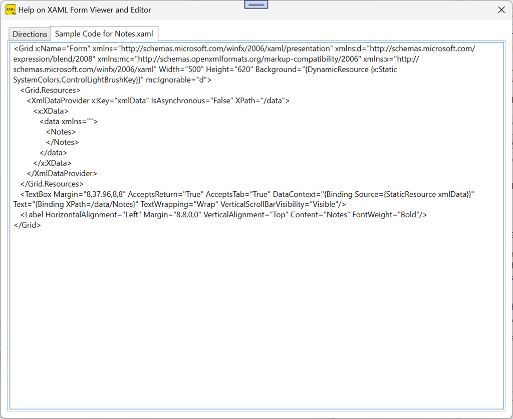 XAML Form Viewer and Editor Screenshot Image #3