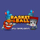 Basket and Ball Icon Image