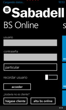 Banco Sabadell Screenshot Image