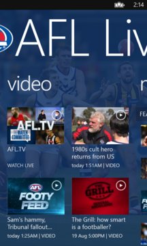 AFL Live Screenshot Image