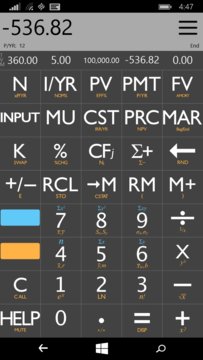 10bii Financial Calculator Screenshot Image