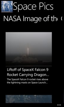 Space Pics Screenshot Image