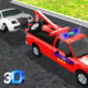 Police Tow Truck Transporter Icon Image