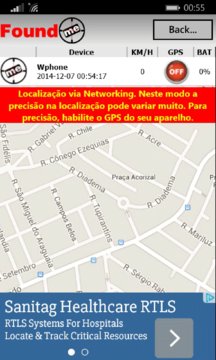 FoundMe GPS Track Screenshot Image