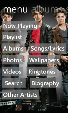 Jonas Brothers Music Screenshot Image