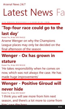 Arsenal News Screenshot Image