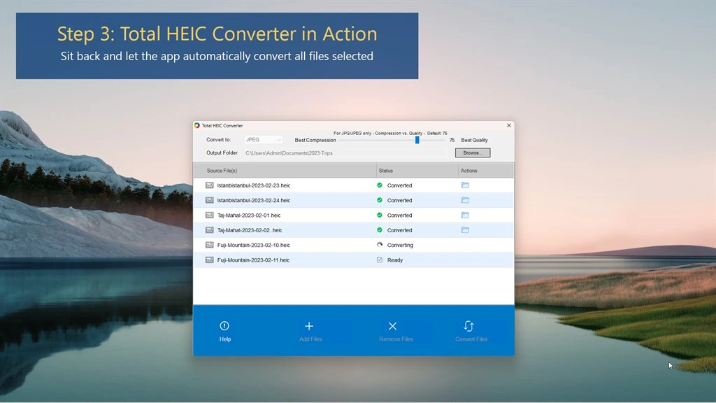 Total HEIC Converter Screenshot Image #4