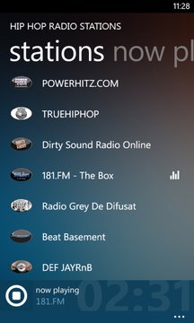 Hip Hop Radio Stations Screenshot Image