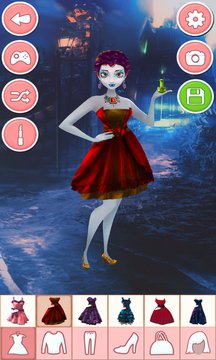 Dress Up Game for Girls - Vampires App Screenshot 2
