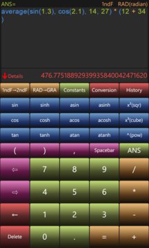 Palm Calculator Screenshot Image