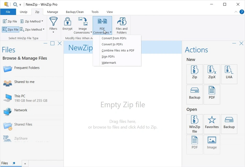 WinZip Microsoft Store Edition Screenshot Image #2