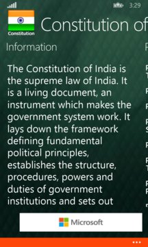 Constitution of India - English Screenshot Image