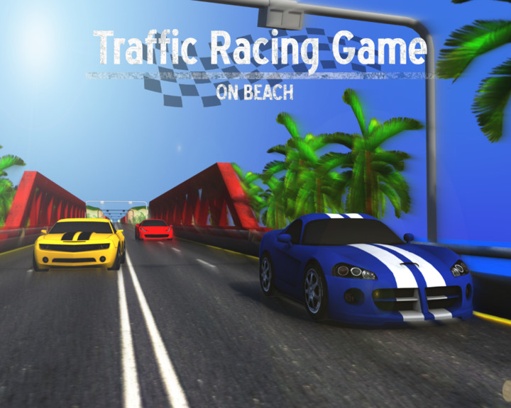 Traffic Racing Game On Beach
