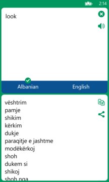 Albanian English Translator App Screenshot 2