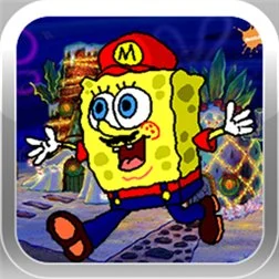 Sponge Mario Run Image