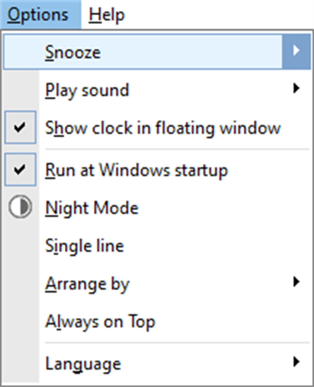 Free Alarm Clock Screenshot Image #5