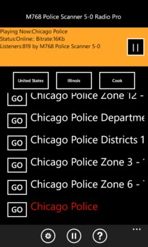 Police Scanner 5-0 Radio Pro Screenshot Image