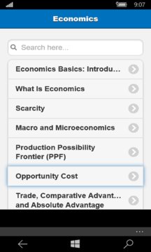 Basic Economics App Screenshot 1
