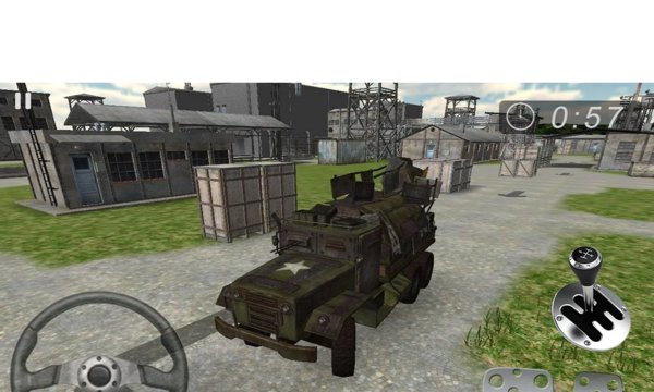Military Jeep Parking Driving Simulation 3D Screenshot Image