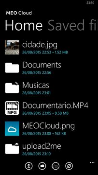 MEO Cloud Screenshot Image