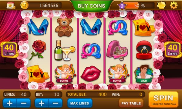 Slots Valentine's Day Screenshot Image