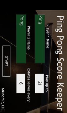 Ping Pong Score Keeper Screenshot Image