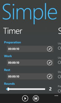 Simple Training Timer Screenshot Image