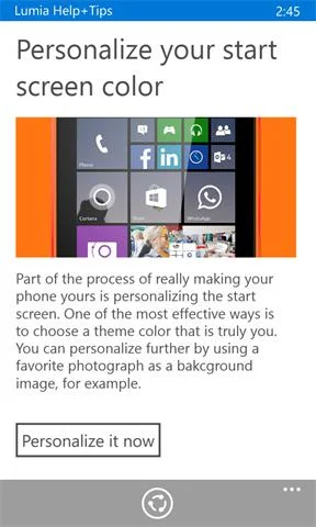 Lumia Help+Tips Screenshot Image #5
