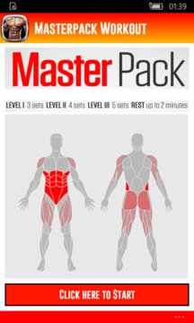 Masterpack Workout Screenshot Image
